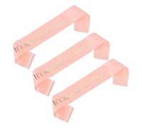 UKCOCO Fajas de Cumpleaños Número 60 para Mujer, 3 Piezas Oro Rosa, Banda de Fiesta Ajustable, Accesorios de Disfraces para Decoración de Cumpleaños y Suministros para Eventos