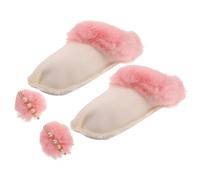 UKCOCO Forro Cálido Extraíble para Botas de Invierno Rosa, Protector contra Viento para Uso en Senderismo y Camping