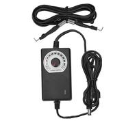 UKCOCO Fuente de Alimentación para Tatuajes Estable Regulador Ajustable 12v Portátil Abs Negro Equipos de Tatuaje Profesional Cable para Uso en Estudio
