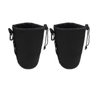 UKCOCO Funda Elástico y Aislamiento Diseño en Térmico Negro Ajustable para de DSLR 2piezas de Neopreno para Protección y Uso Lentes Cámara Cinturón