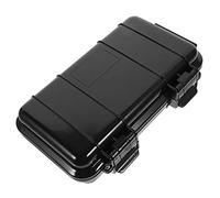 UKCOCO Funda Impermeable para Teléfono Móvil Almacenamiento Al Aire Organizador De Almacenamiento De Juguetes Caja del Teléfono a Prueba De Agua Black Plástico Duro Reforzado Abs
