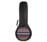 UKCOCO Funda para Mandolina Portátil de Nailon Correas Dobles Acolchadas, Bolsa Étnica Diseño Moderno, Resistente y Ligera para Transporte y Almacenamiento Musical