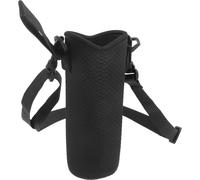 UKCOCO Funda Portátil para Botella Térmica de Neopreno con Correa para Hombro Cubierta Protectora para Botellas de Agua Multifuncional y Fácil de Transportar Color Negro