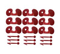 UKCOCO Gafas Antipicoteo para Pollos 100x, Protección Roja De Abs Duradero para Gallinas Ponedoras y Criadas Al Aire Libre, Evita El Picoteo y Mejora La Supervivencia Granjas Avícolas