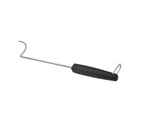 UKCOCO Gancho para carne a la barbacoa exterior herramienta brochetas manos interrogatorio barbacoas tenedor de barbacoa inoxidable tenedor para asar gel de sílice Plata
