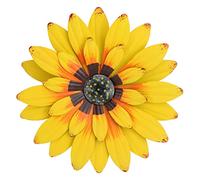 UKCOCO Gancho Retro De Margarita Amarilla Decoración Floral Para Paredes Artesanías De Hierro Para Decoración De Hogar Adornos De Pared Para Salón