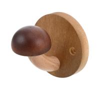 UKCOCO Ganchos de pared de madera, llavero con forma de seta | Ganchos de entrada estilo casa de campo para colgar toallas, sombreros, bolsos, carteras, mochilas, llaves y batas.