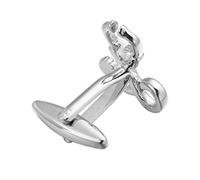 UKCOCO Gemelos de Estetoscopio Color Plata para Camisa en Acero Inoxidable Diseño Creativo y Práctico para Reuniones de Negocios y Uso Diario