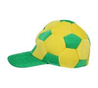 UKCOCO Gorra de Fútbol de Camionero para Fiesta de Brasil, Transpirable, Talla Única 55-59 Cm, Diseño Estampado para Aficionados y Eventos Deportivos