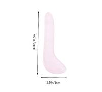 UKCOCO Gua de Cristal de Jade Rosa para Masaje Facial y Herramienta de Masaje de para Aliviar Arrugas y Tensiones