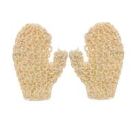 UKCOCO Guantes Exfoliantes de Sisal Natural Tejidos a Mano para Baño y Ducha Guantes de Baño para Eliminar Piel Muerta Esponja Exfoliante Vegetal Portátil para Limpieza Profunda