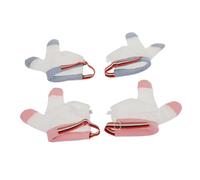 UKCOCO Guantes Protectores Para Bebés Antisucción Transpirable Para Dedos, Talla M, Color Azul y Rojo, Corrección Hábito Chuparse El Dedo, Ajuste Suave Para Niños, Pack 4 Piezas