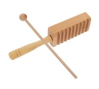 UKCOCO Güiro De Madera Instrumento De Percusión Educativo para Pequeños Juguete Musical para Clases De Música y Actividades De Grupo