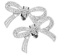 UKCOCO Hebilla de Zapato con Lazo y Removible Clips Decorativos para Zapatos de Boda y Tacones