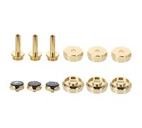 UKCOCO Hebillas de Botón de Doradas Tapas de Válvula para Instrumentos Musicales Broches de Pistón Resistentes y Duraderos Accesorios de