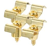 UKCOCO Hebillas de Cuerda para Guitarra Eléctrica 4 Piezas Metálicas Doradas Tornillo y Columna, Retenedor de Cuerdas para Mejorar Tensión y Estabilidad en Instrumentos Musicales