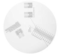 UKCOCO Herramienta Práctica de Calibración Ajustable para Cartuchos de Tocadiscos, Medidor de Distancia de Plato Giratorio Acrílico Negro, Regla de Ajuste Precisa para Calibración