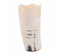 UKCOCO Horn Water Cup Smooth Surface Horn Mug For Beer Tea Whiskey Milk Stylish Unique Drinking Cup For Daily Use And Special Occasions