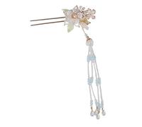 UKCOCO Horquilla de Cabello Larga con Borlas Pasador Retro de Flor para Mujer Accesorio Elegante para Peinados para Bodas y