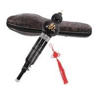 UKCOCO Hulusi C Clave Instrumento Musical Tradicional Chino para Adultos Flauta Calabaza de Resina con Doble Tono y Estuche Diseño Duradero y Sonido Color Aleatorio Color Aleatorio