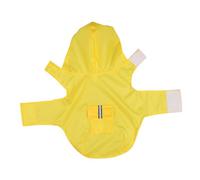 UKCOCO Impermeable para Mascotas Lluvia criar Cachorro Abrigo para Perros pequeños Chubasquero para Perro Impermeables para Perros Impermeable para Perros con Capucha poliéster Yellow