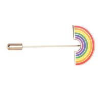 UKCOCO Insignia Gay y Pinza de Pecho Lésbiana Metal Colorido Broche de Solapa Puente Arcoíris Unisex para Ropa y Accesorios Evento Orgullo Lgbt