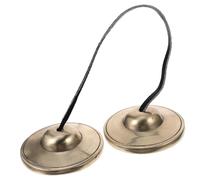 UKCOCO Instrumento de Percusión de Campana Tingsha Campana de Platillos Hecha Mano para Yoga y Meditación Instrumento Musical de Relajación para Escenario de Yoga