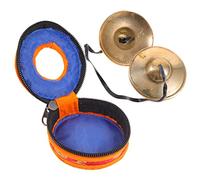 UKCOCO Instrumento De Percusión De Cobre Para Meditación Yoga Conjunto De Platillos Tingsha Con Funda Campana Ligera y Duradera Para Mindfulness y Terapia Sonora