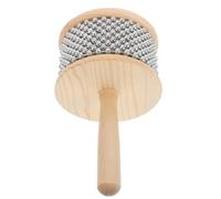 UKCOCO Instrumento Musical Cabasa de Percusión Manual Cilindro Metálico, Diámetro 11.3 Cm, Juguete Musical Creativo Portátil para Principiantes y Uso Educativo en Aulas y Conciertos