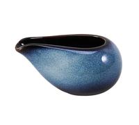 UKCOCO Jarra de Cerámica para Salsas de Dispensador de Salsa para Condimentos para Restaurantes y Fiestas Diseño Multiusos y de Limpiar Color Azul Gato Ojo