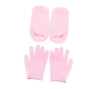 UKCOCO Juego de 2 Pares de Guantes y Calcetines de Gel para Spa, Hidratación Profunda y Suavidad Duradera para Manos y Pies