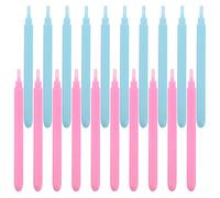UKCOCO Juego de 20 Bolígrafos Rizadores de Quilling de Plástico en Colores Rosa Claro y Azul Claro, Herramientas Ranuradas para Filigrana de Papel, Ideales para Manualidades, Tarjetas