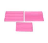 UKCOCO Juego de 3 Moldes de Silicona para Tiras de Lacre Diseño Hemisférico Semicírculo Grande Cuarto de Círculo Semicírculo Pequeño Molde Manual para Sellos de Cera Suministros