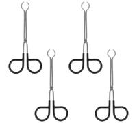 UKCOCO Juego de 4 Pinzas de Acero Inoxidable para Moxibustión, Mini Abrazaderas Resistentes al Calor, Portátiles y Antideslizantes, Herramienta Multifunción para Terapia Profesional