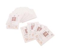 UKCOCO Juego de 64 Cartas del I Ching para Adivinación y Aprendizaje Paquete de Cartas Chinas Tradicionales Diseño de Bronce Antiguo Herramienta de Sabiduría y Meditación