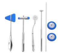 UKCOCO Juego de Martillos de Percusión Neurológica 5 Piezas Azul, Martillo de Hospital y Herramienta de Diagnóstico Clínica Mango Ergonómico, Instrumento Portátil para Estudiantes de Pa