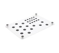 UKCOCO Juego de Pedales de Coche Antideslizantes Plateados, Almohadilla para Pedal de Talón Resistente y Duradera, Compatible Mayoría de Vehículos, Adecuado para Uso Automotor Interior,