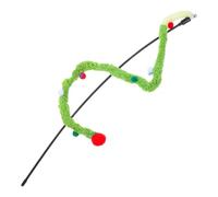 UKCOCO Juguete Divertido del Gato del Palo del Gato Juego de Adelanto Diversión para Gatos en Interiores. diversión Colorida Juego de Cuerdas de Colores Juego de Peluche Felpa Verde