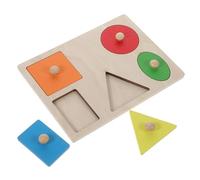 UKCOCO Juguete Educativo de Madera para Reconocimiento y Combinación de Geométricas Apilar y Clasificar Desarrollo y Atención para Aprendizaje y Familiar