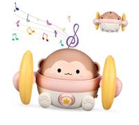 UKCOCO Juguete Eléctrico de Gateo para Bebés con y Luces Guía Motriz Interactiva Diseño Duradero y Seguro Color Rosa para Desarrollo Sensorial y Actividad Física