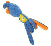 UKCOCO Juguete para Perros Chirriante Interactivo de Felpa Azul | Forma de Animal, para Juego Interior y Exterior, Estimula Instinto Natural, Textura Mordible