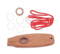 UKCOCO Kazoo De Madera De Grado Alimenticio Cera De Abejas, Instrumento Musical Kazoo Portátil Para Niños y Adultos, Diseño Ovalado Fácil De Tocar Adecuado Para Iniciación Musical y Obsequio