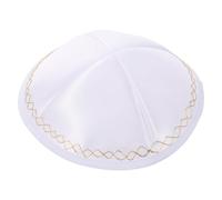 UKCOCO Kipá Judía para Hombres Gorra de Oración Tejida a Mano Tamaño Adulto Sombrero Religioso Portátil para Sinagoga y Eventos Ceremoniales