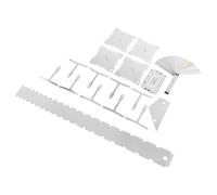 UKCOCO Kit de 17 Herramientas para Guitarra Regla T de Medición de Altura y Espacio de Cuerdas, Medidor de Radio de Traste y Galgas de Espesores para Mantenimiento y Reparación