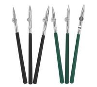UKCOCO Kit de 6 Plumas Ajustables para Líneas Finas Herramienta de Dibujo Lineal Verde y Negro Pluma Regla de Precisión para Arte Adecuado para Bocetos Acuarela y Pintura Técnica