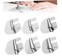 UKCOCO Kit de 6 Prensatelas para de Coser Accesorios Compatibles Inoxidable para Dobladillos Instalación Costura Fina Accesorios de Costura