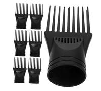 UKCOCO Kit De 7 Herramientas Para Secar El Cabello Boquilla Universal Para Secador De Cabello Peine Multifunción Cepillo Negro