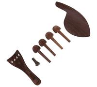 UKCOCO Kit de Accesorios para Violín Madera de Ala de Pollo Incluye Clavijas Reposapiés y Clavijas de Afinación Duradero y Fácil de Instalar para Músicos y Amantes del Violín