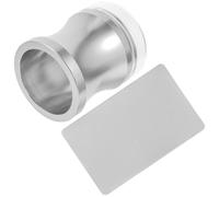 UKCOCO Kit De Estampado De Uñas 2 Piezas Cabezal Grande Transparente De Silicona Color Plateado Para Manicura Francesa Decorativa Plantilla y Raspador