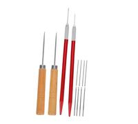 UKCOCO Kit de Herramientas para Implantación de Cabello Muñecas Bjd Agujas de Raíz con Punzón de Madera Accesorios para Restauración y Estilismo de Cabello de Muñeca